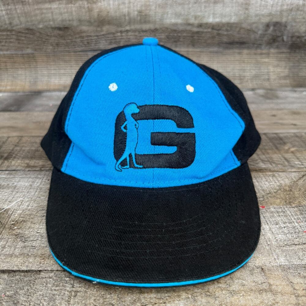 Geico G Hat Black And Blue Hook Loop Baseball Cap Adjustable